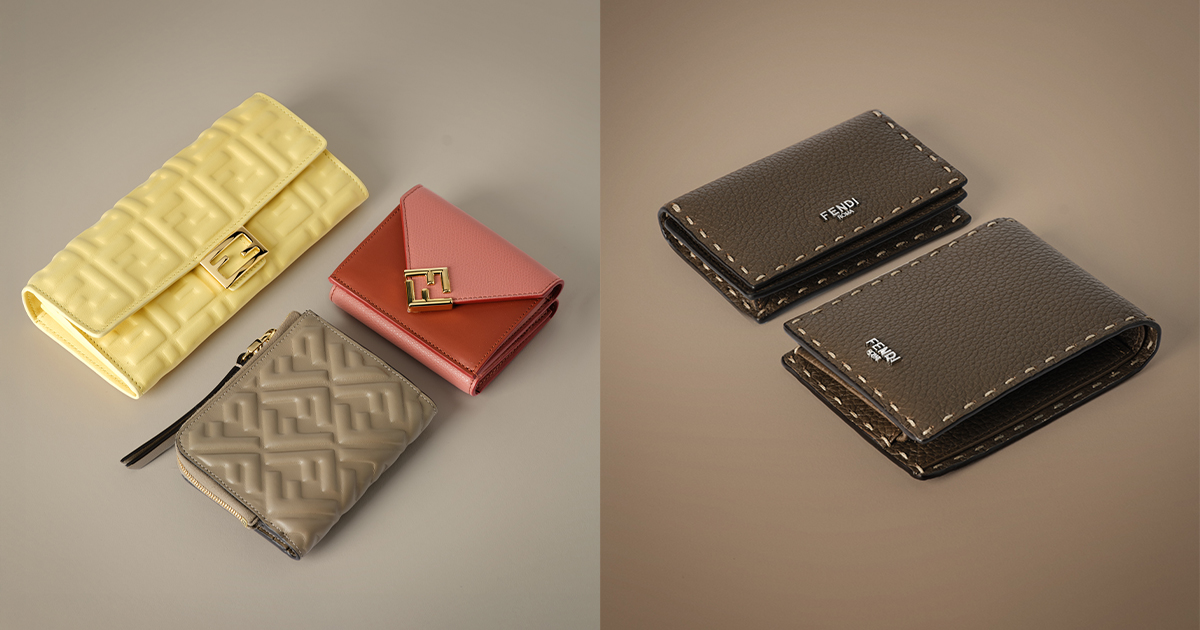 【FENDI】ブラウン FFレザーウォレット☆直営店買付 一粒万倍日】「フェンディ」から新作ウオレットやカードケースが