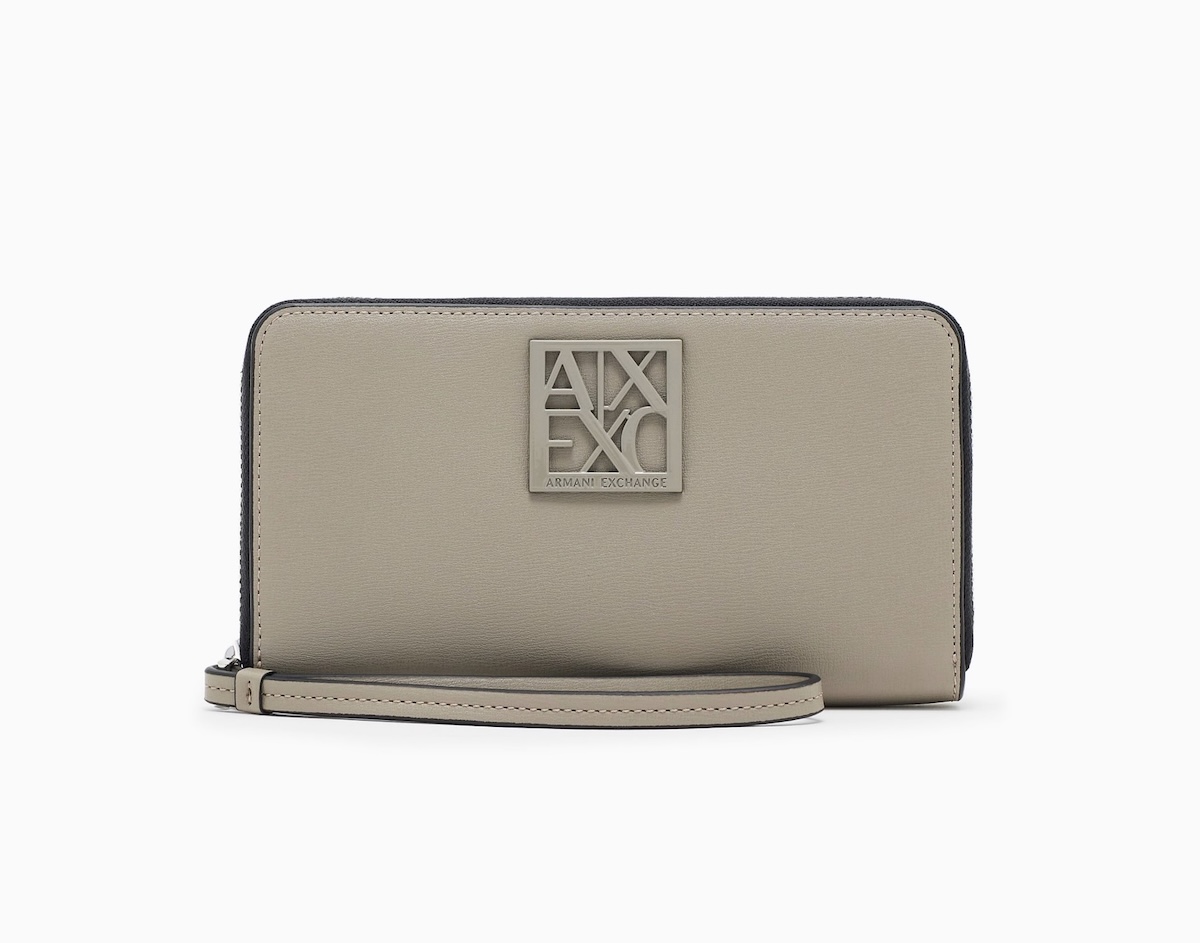 ARMANI EXCHANGE アルマーニ　エクスチェンジメタリックシルバー財布 ARMANI EXCHANGE 財布 「A|X アルマーニ エクスチェンジ