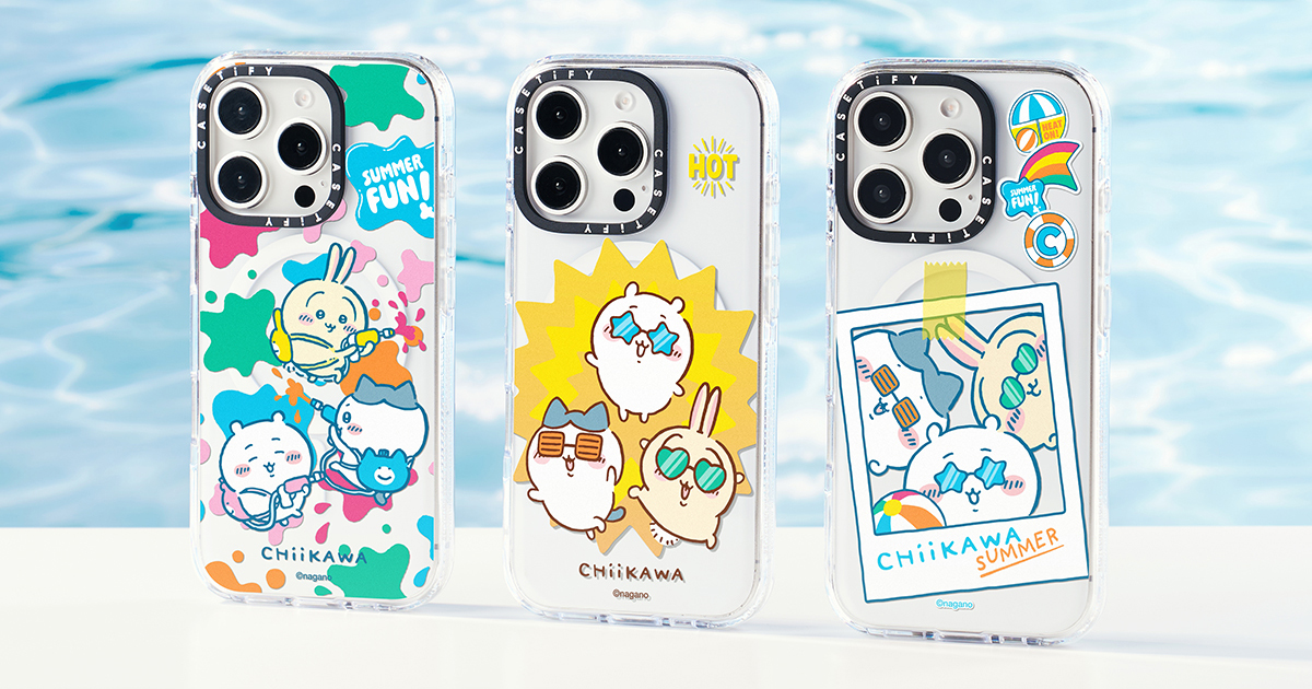 ちいかわ”が「ケースティファイ」のスマホアクセサリーに！ 夏