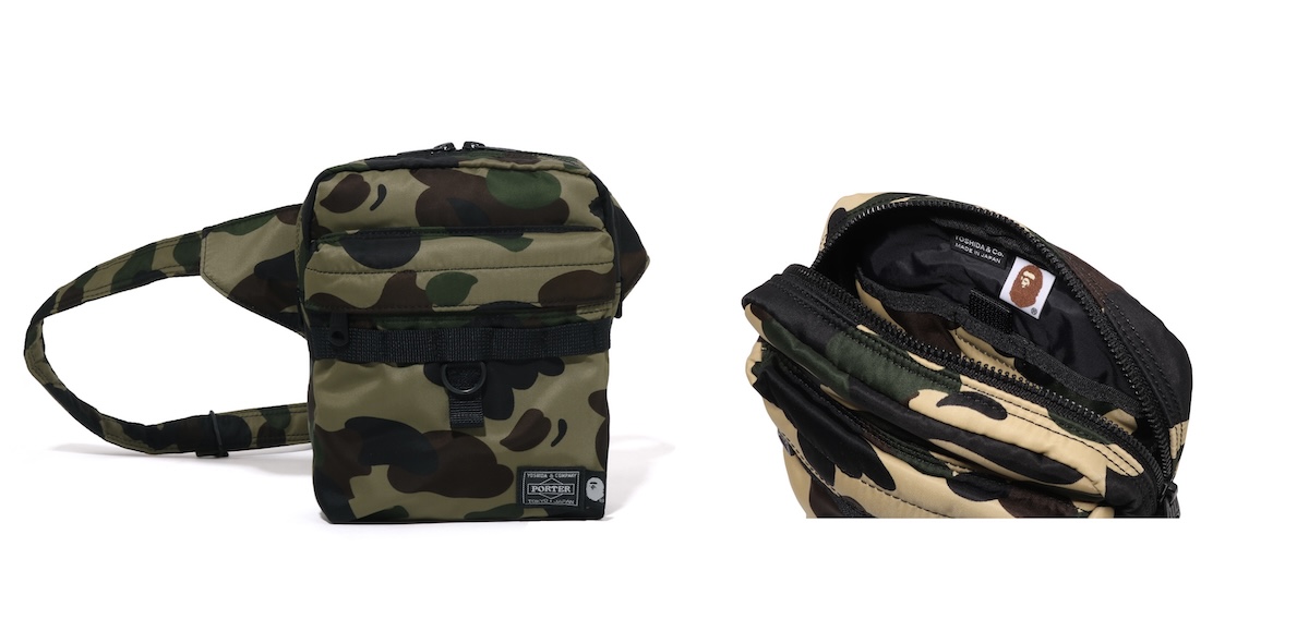 PORTER×a bathing ape コラボカモボストンバッグ ア ベイシング エイプ®」と「ポーター」がコラボ “1ST カモ