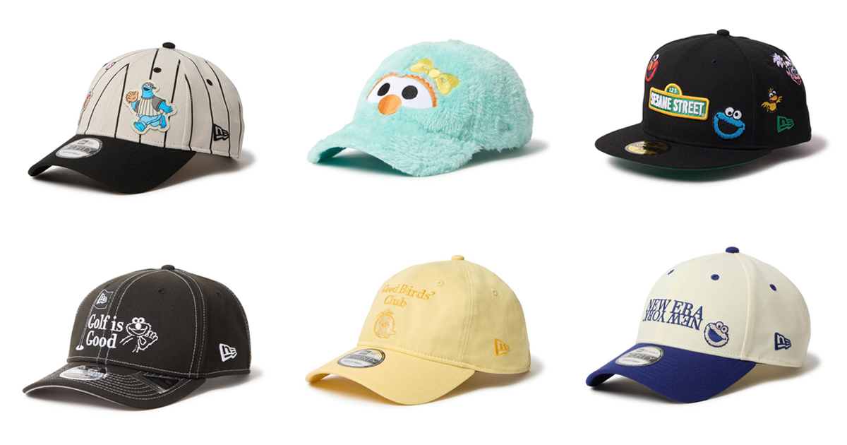 セサミストリート」×「ニューエラ」 ポップなデザインのキャップや