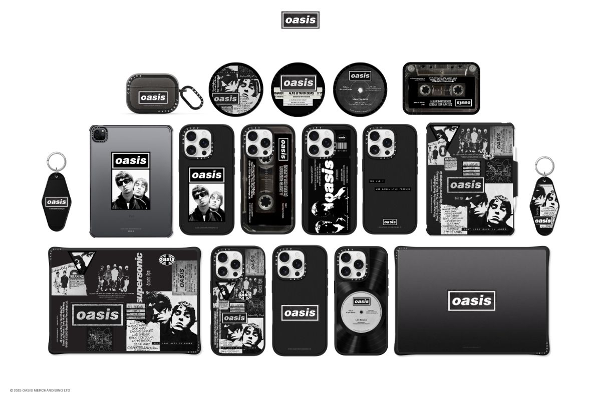 CASSETIFY oasis コラージュケース Oasis(オアシス)をスマホに！ケースティファイコラボがシックで