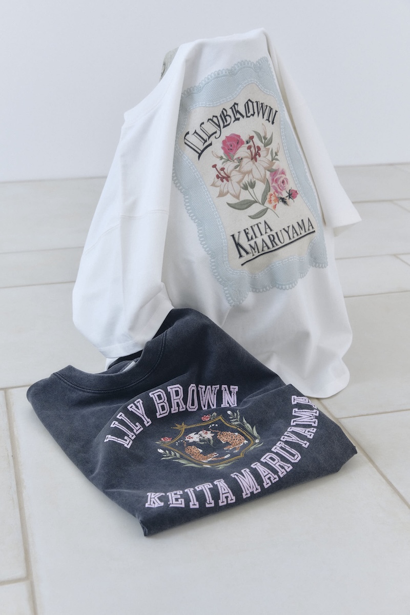 リリーブラウン× ケイタマルヤマ Tシャツ リリー ブラウン」と「ケイタマルヤマ」がコラボ 秋らしいT