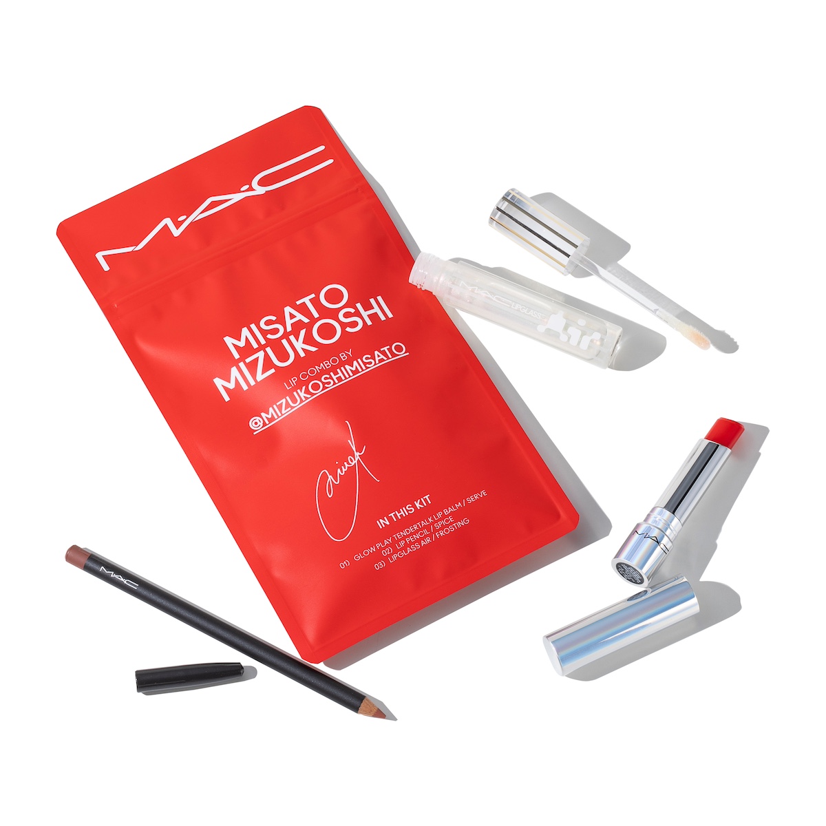 新品！未開封！限定品！M.A.C. ミサト・ミズコシ　リップセット　赤系 新品！未開封！限定品！M.A.C. ミサト・ミズコシ リップセット