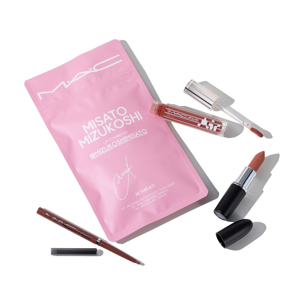 ❣️値下げ中❣️ M·A·C×水越みさとさんセレクトの特別なリップコンボ+フォト M·A·C】ぷっくり3Dリップが叶う 水越みさとさんコラボ【リップ