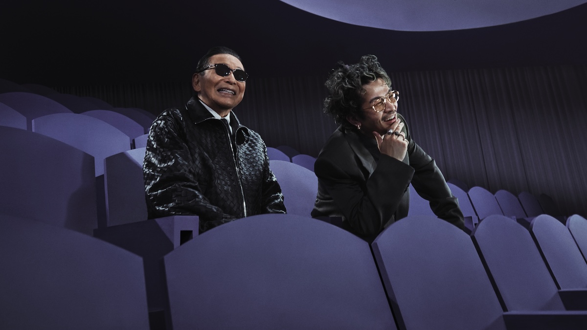 BOTTEGA VENETA 常田大希　ボッテガ　カセットテープ　タモリ タモリと常田大希が「ボッテガ・ヴェネタ」新キャンペーンに登場
