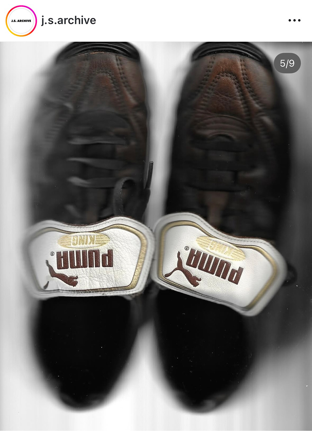 PUMA archive レザー スニーカー ラインストーン ブラック Y2K