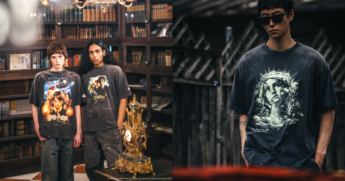 セントマイケル x ハリーポッター HP SS Tシャツ 秘密の部屋 \"ブラック SAINT Mxxxxxx × Harry Potter セントマイケル × ハリーポッター