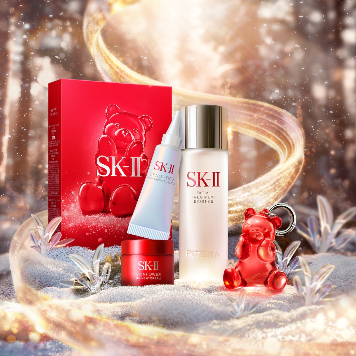 クリスマスコフレ 2025年クリスマスコフレ】「SK-II」は“ぴてくま”のチャームや