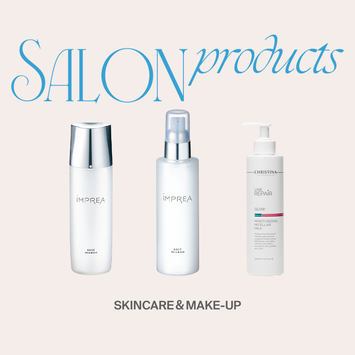 スキンケア＆メイクアップ部門は「インプレア」強し サロンでの