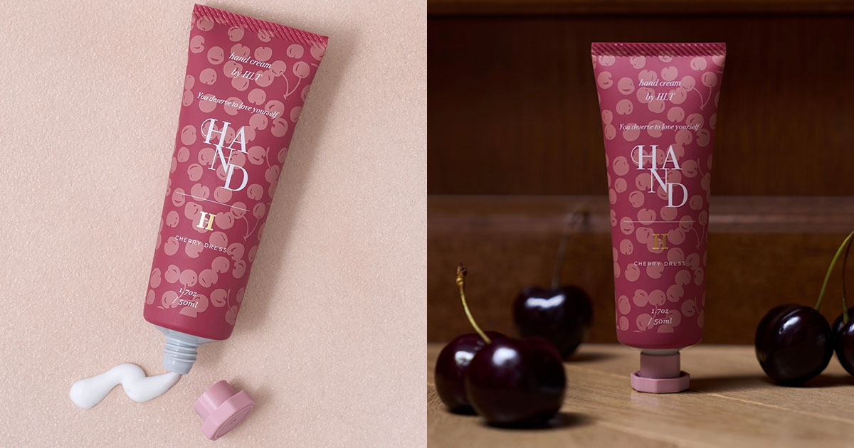 CHERRY FLATMINI TOTE チャーム　ハンドクリーム　3点　ハリプ CHERRY FLATMINI TOTE チャーム ハンドクリーム 3点 ハリプ