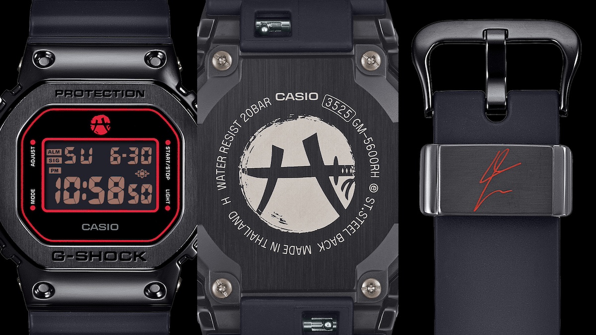 八村塁 ×「G-SHOCK」の第5弾が発売 ブラックとレッドで闘志と