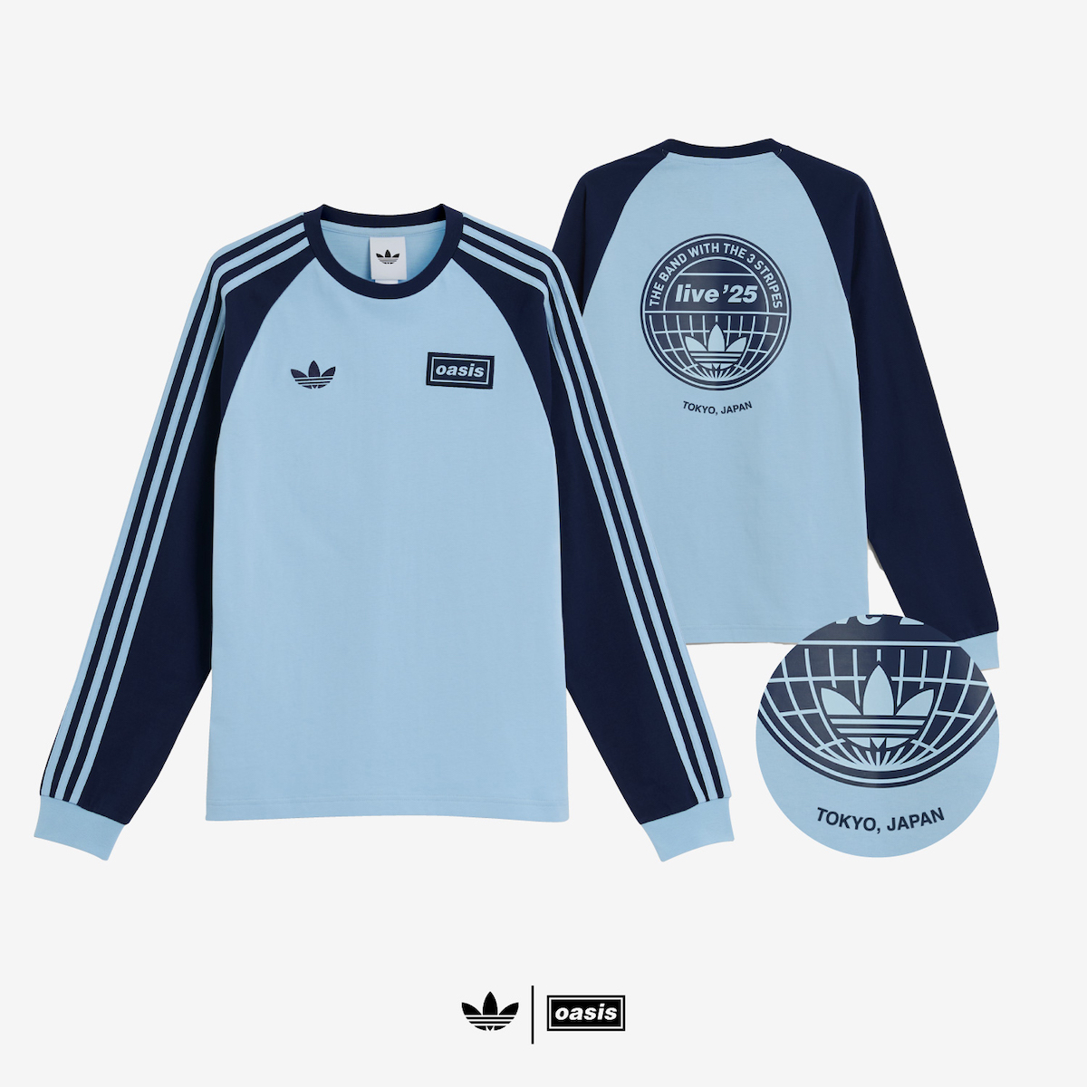 [ミントチョコ]oasis×adidas フットボールシャツ　ロンドン限定 ミントチョコ様専用]oasis×adidas フットボールシャツ ロンドン