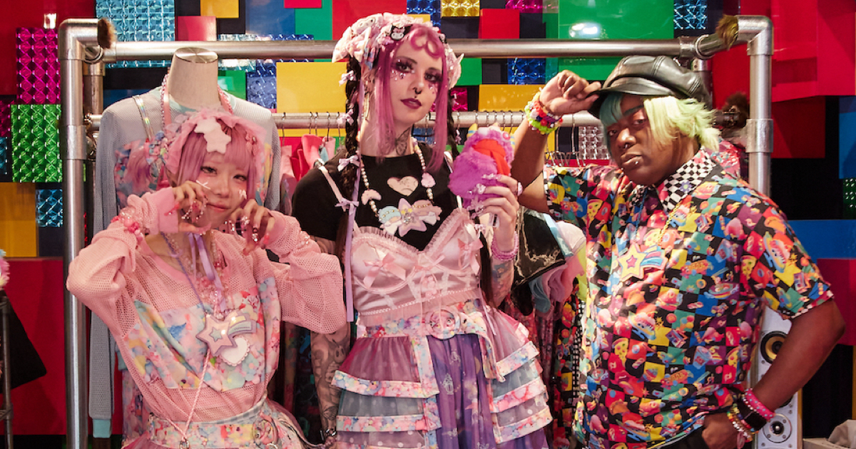 6% DOKIDOKI カラフルライオットパステルワンピ♡原宿系 7eb38c863482a012f01fd01c346e7e