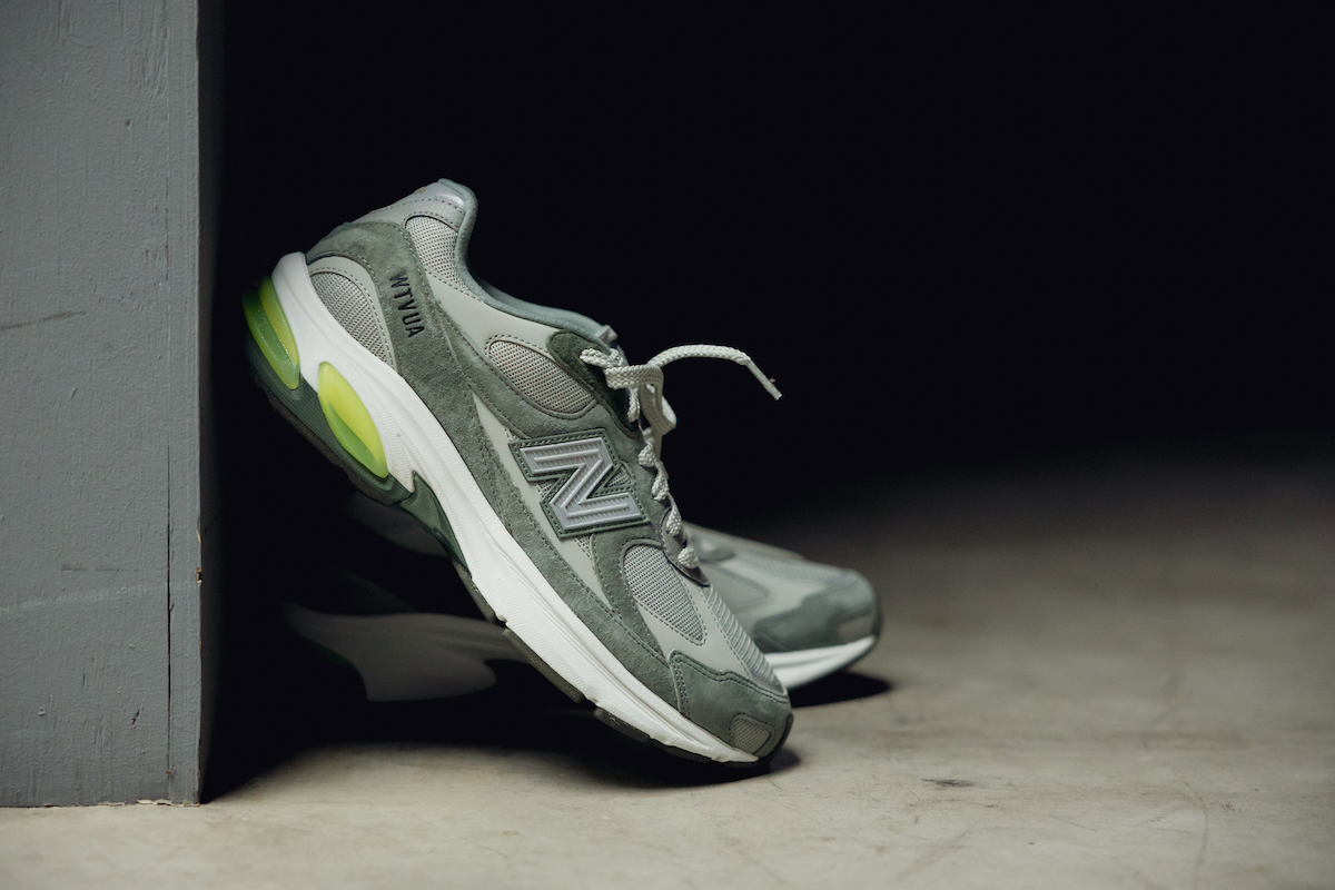 Wtaps クッション　グリーン ニューバランス」×「ダブルタップス」の新作スニーカー