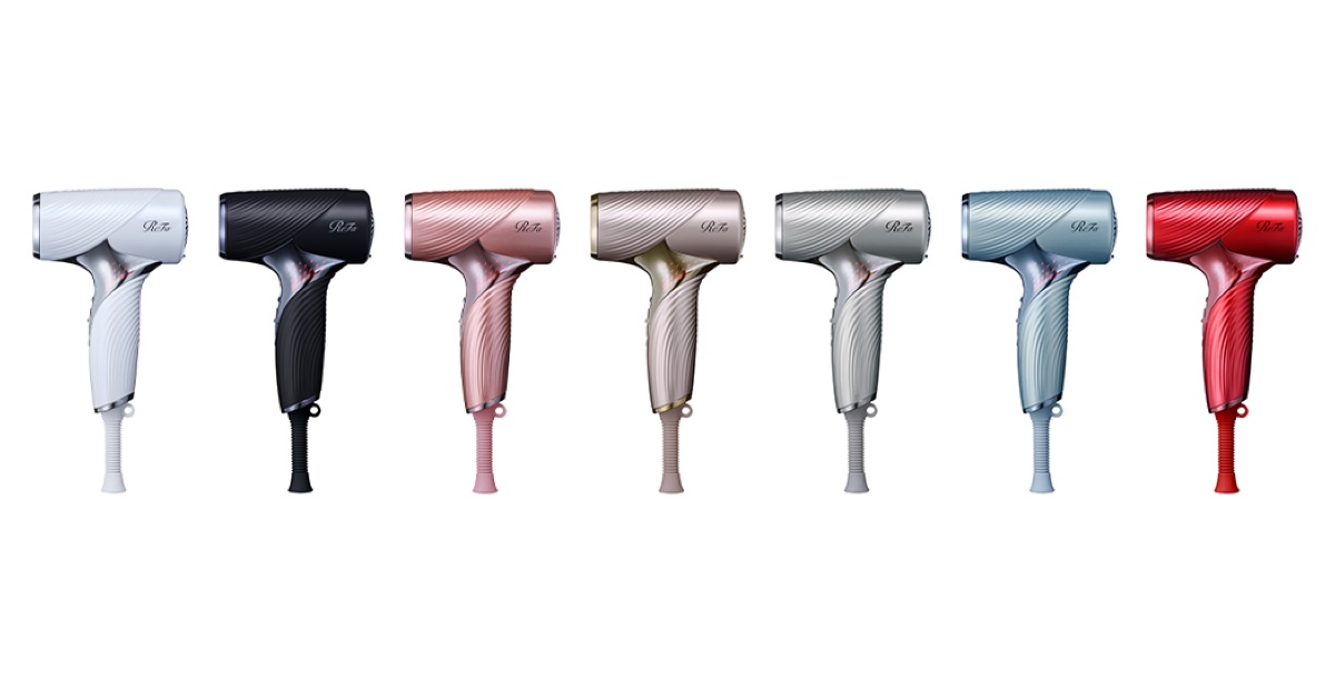 リファ」から新ヘアケア製品が多数登場 7色展開の“手のひらサイズ”の