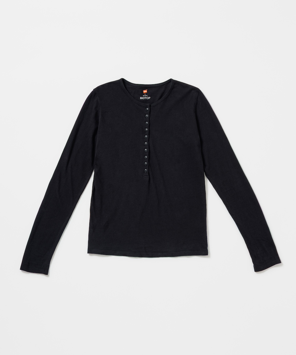 ま*読様 完売 Hanes for BIOTOP プルオーバー ヘンリーネック ビオトープ」の「ヘインズ」別注 25年秋冬はヘンリーネックと