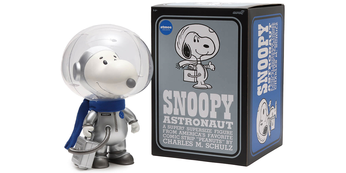 150体限定品　SNOOPY atomosフィギュア アトモス」×「ピーナッツ」から宇宙服姿のスヌーピーの