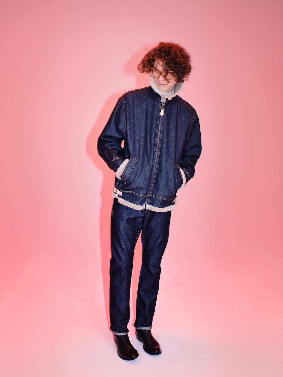 Lucien Pellat-Finet ルシアンペラフィネ　デニムジャケット lucien pellat-finet (ルシアンペラフィネ) スカル 刺繍 スラブ