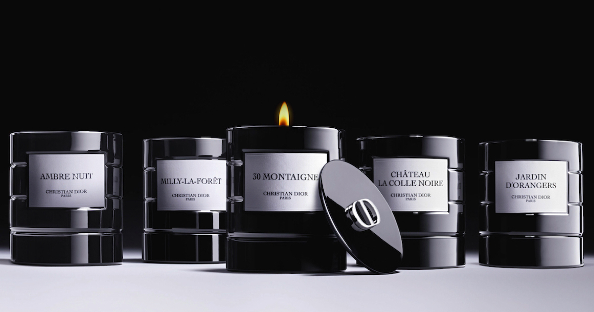 ディオール」がキャンドルコレクション刷新 黒の装いにアップデート