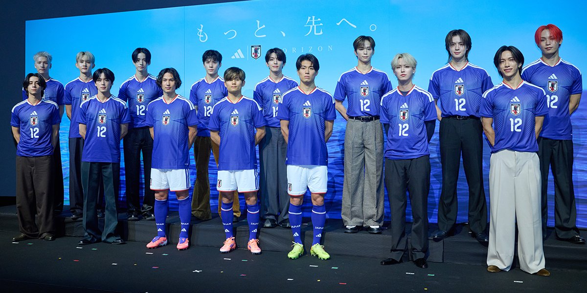 アディダスとJFAが共同会見 南野&久保&中村選手とJI BLUEらが新