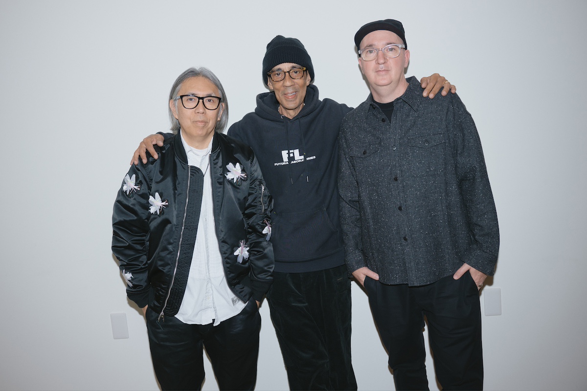 左から藤原ヒロシ、フューチュラ、カウズ