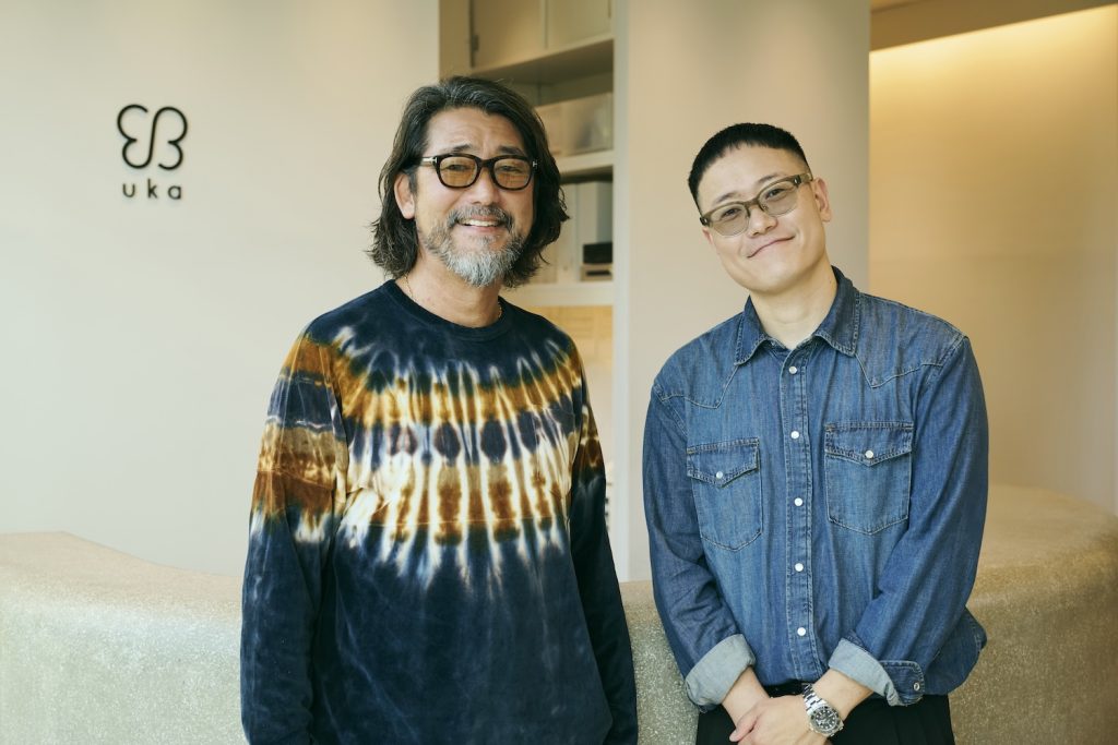 (左)渡邉弘幸/ウカ代表取締役CEO<br />
(右)パク・ネジュ/ヘアスタイリスト・「ビット&ブート」共同創業者兼共同CEO