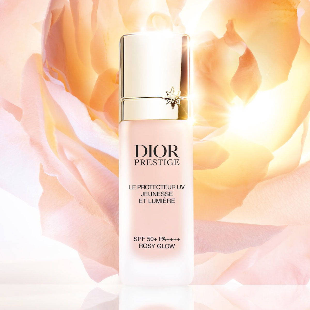 【Dior】　プレステージ　ル　プロテクターUV ルミエール ディオール」の高機能美容液UV下地にローズ色の艶をもたらす新色が