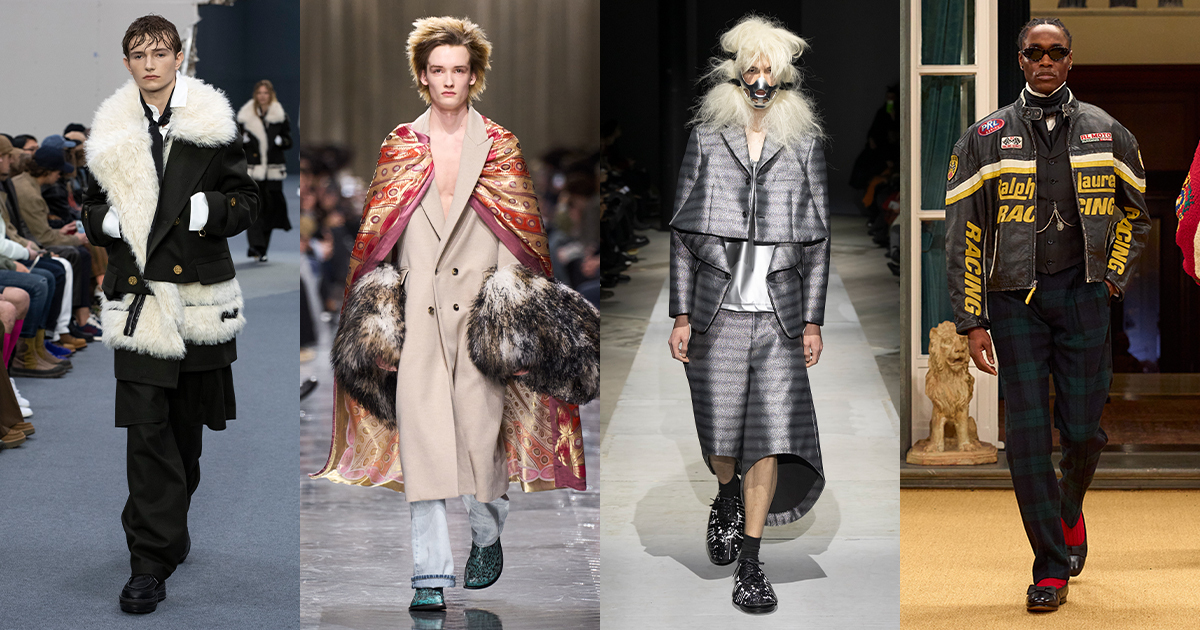 「ディオール」「コム デ ギャルソン・オム プリュス」「サカイ」にみる、フォーマル&エレガンスのルールに縛られない自由な解釈