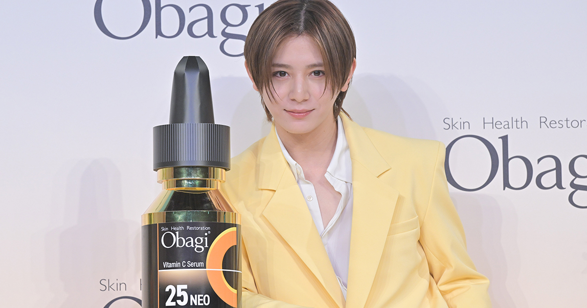 山田涼介の肌年齢は“24歳” 「僕の肌は『オバジ』のおかげ」 - WWDJAPAN