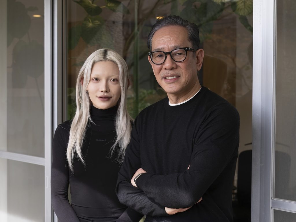 木村由佳「ムッシャン」デザイナー（左）<br />
滝沢直己「タキザワナオキ」デザイナー