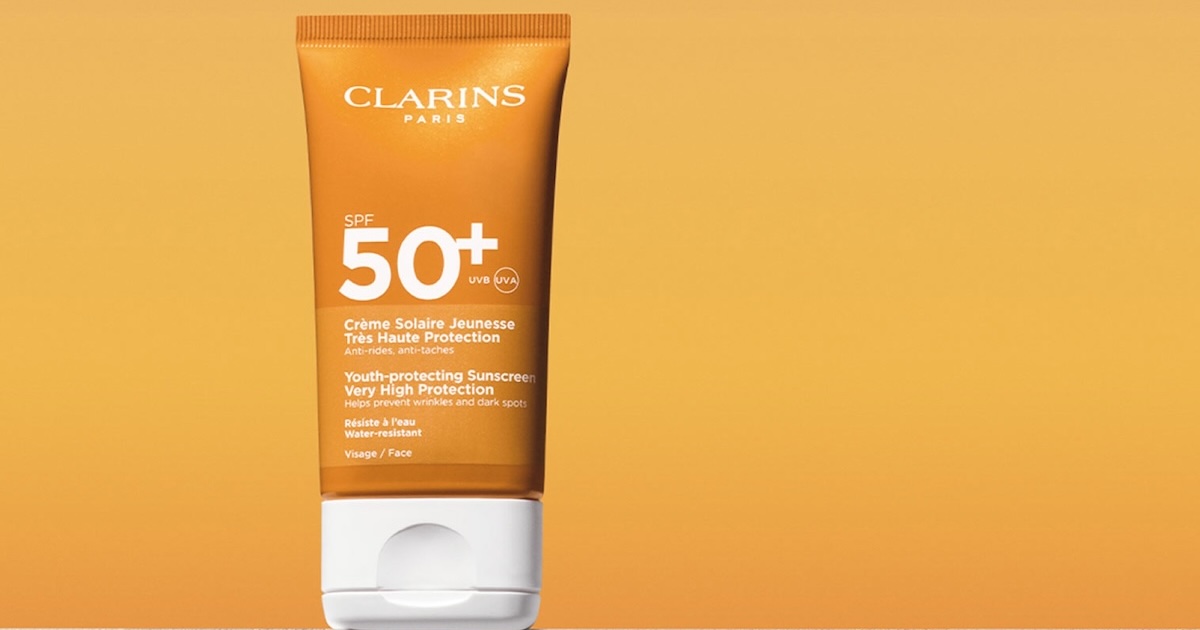 未使用　CLARINS 日焼け止めクリーム　SPF35 75ml クラランス」がフェイス用日焼け止めクリームを発売 海洋環境に最大限