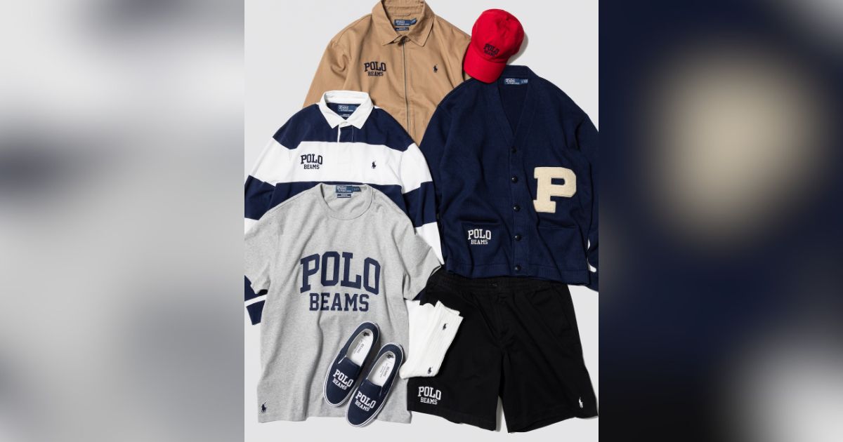 ビームス」が「ポロ ラルフ ローレン」に別注 “POLO BEAMS”ロゴの限定