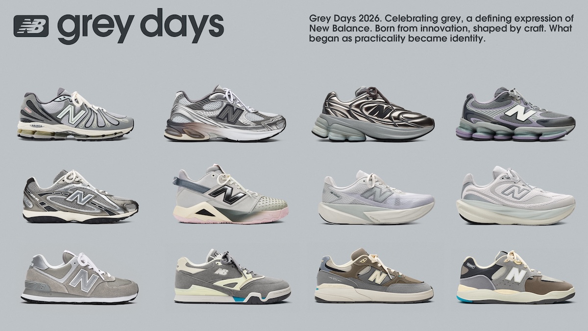 ニューバランス」がグレーを称える“Grey Days”を5月1日に開始 原宿での