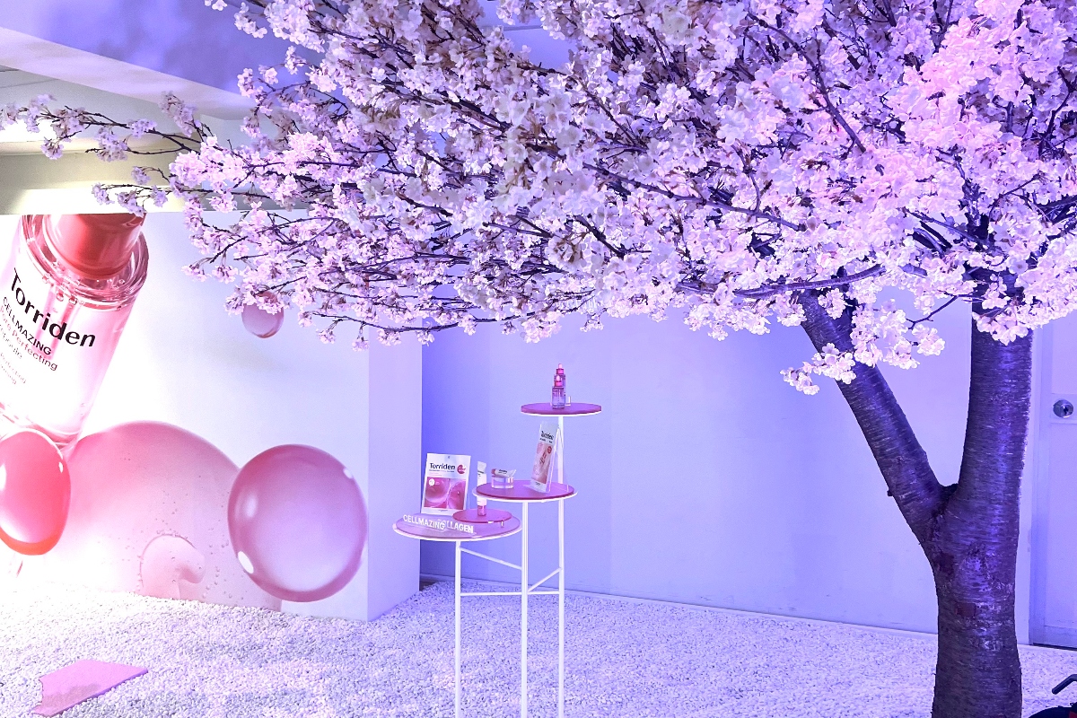韓国コスメ「トリデン」が桜をテーマにしたポップアップ開催　日本未発売ミストを展開