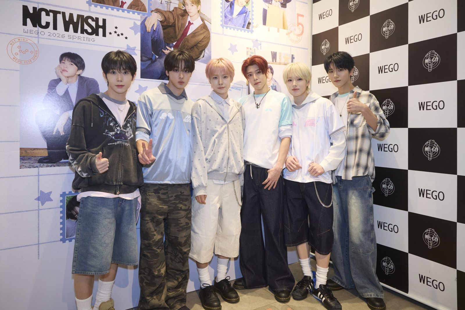 NCT WISHが「ウィゴー」原宿店に来店 ショッピングと春ビジュアルの