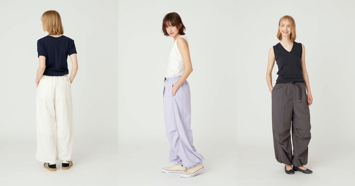 RHC ロンハーマン」が「グラミチ」に別注したパラシュートパンツを発売