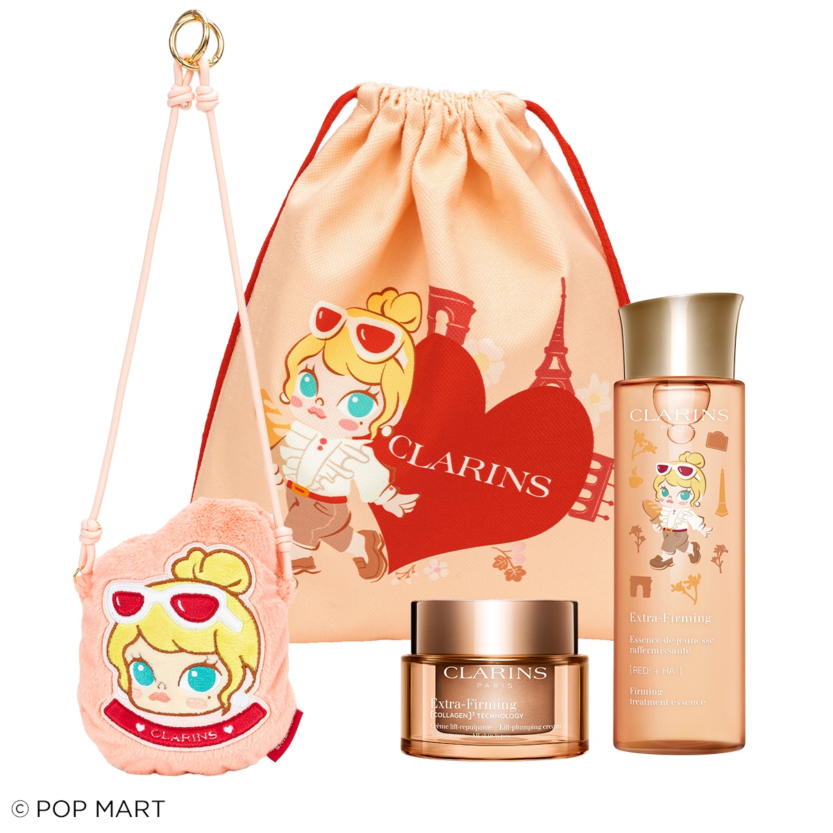 ♥cr463-B189【ほぼ未使用品】クラランス　CLARINS　大量おまとめ クラランス」が「ポップマート」と初コラボ 誕生20周年のモリーを