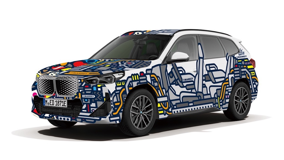MANKEYが“BMW iX1”をキャンバスに描いた創作論 「地球は究極の素材
