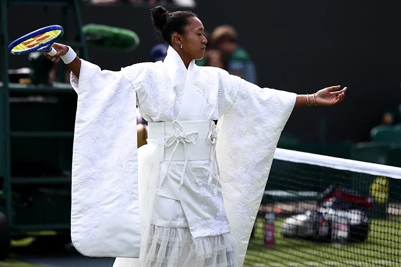 大坂なおみがウィンブルドン選手権に振袖で登場 手掛けたのは日本人
