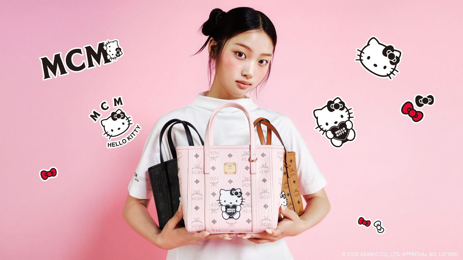 「MCM」×「ハローキティ」カプセルコレクション第2弾 ポップアップも開催