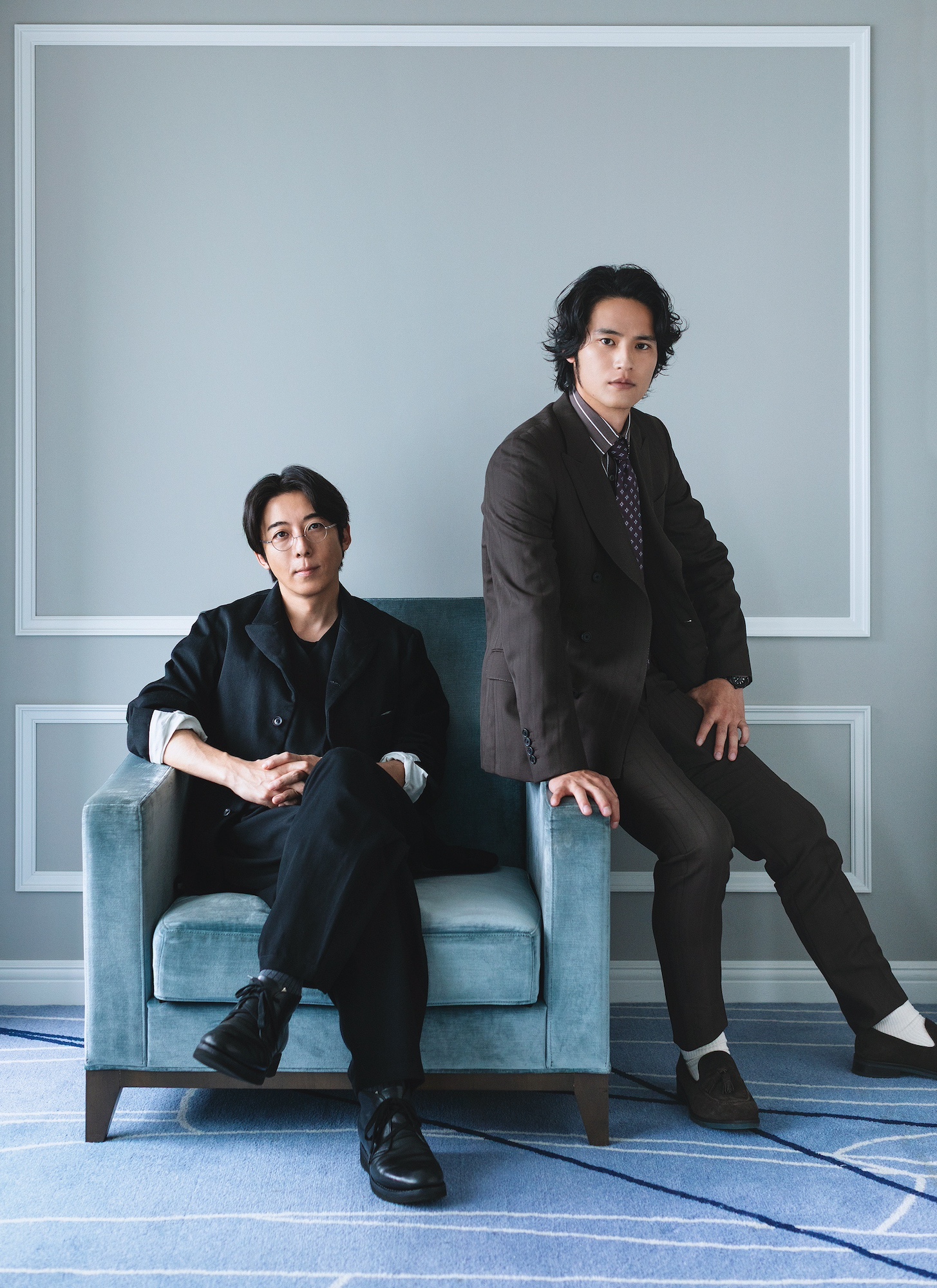 高橋一生(左)と 水上恒司