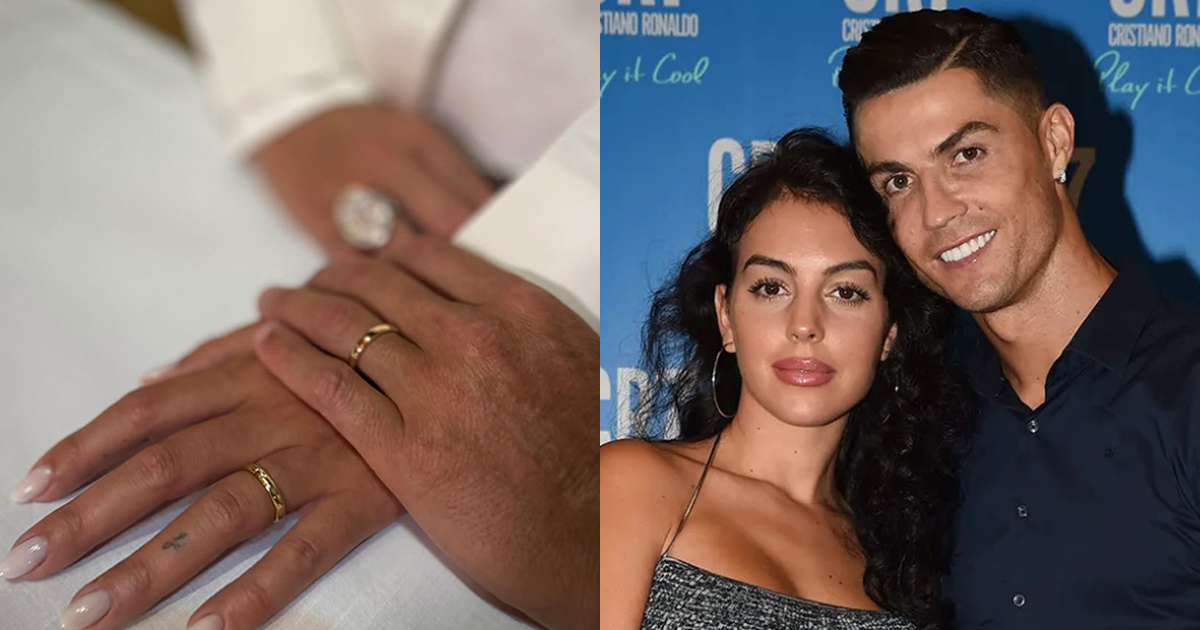 クリスティアーノ・ロナウド夫妻が結婚指輪を披露 宝石商らは結婚指輪