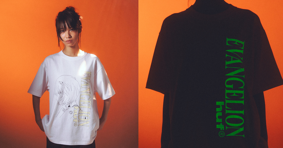 「ハフ」が「エヴァンゲリオン」とコラボ Tシャツやキャップ、キーチェーンを発売