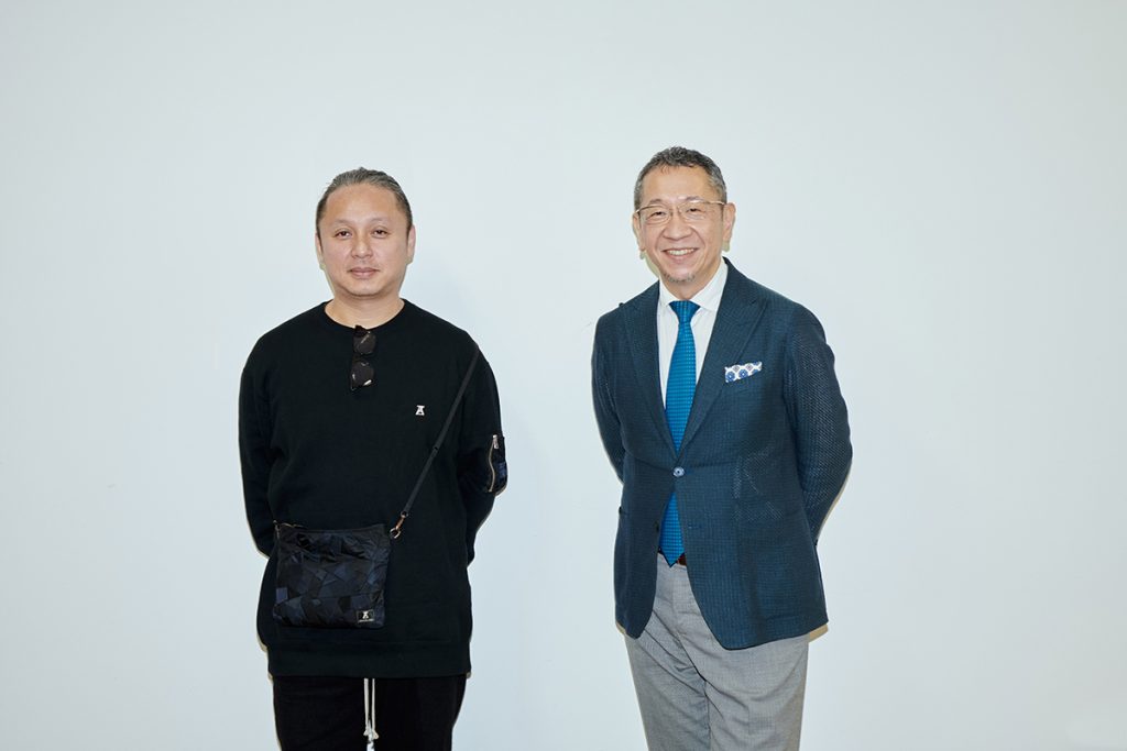 左から大澤武徳／ファッションコアミッドウエスト社長、高垣孝久／アクセ社長